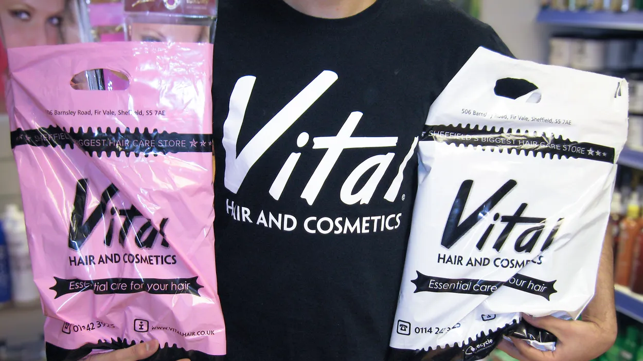Vital brand on bags