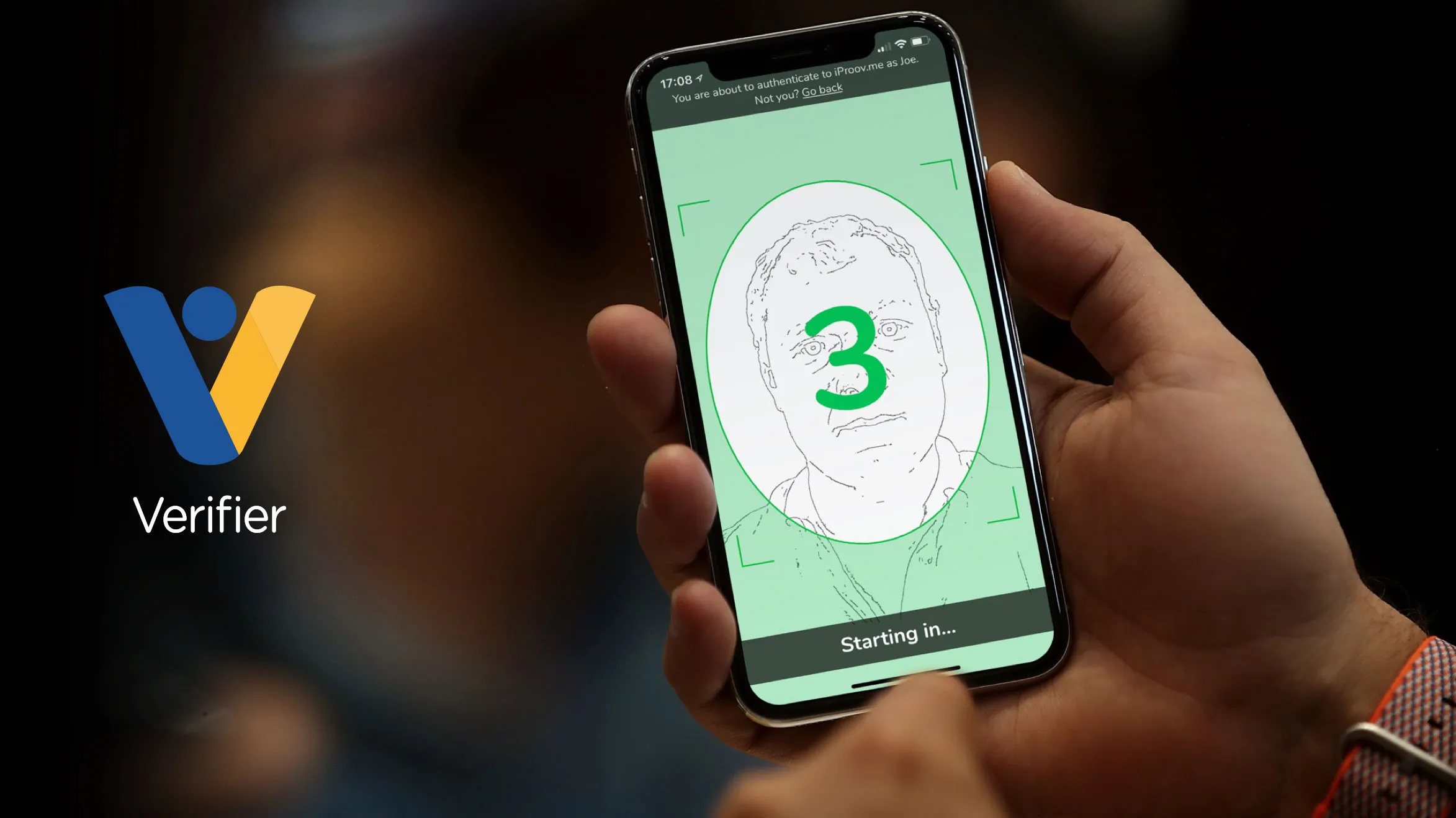 Audience view of the Verifier app